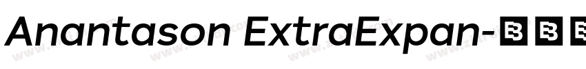 Anantason ExtraExpan字体转换